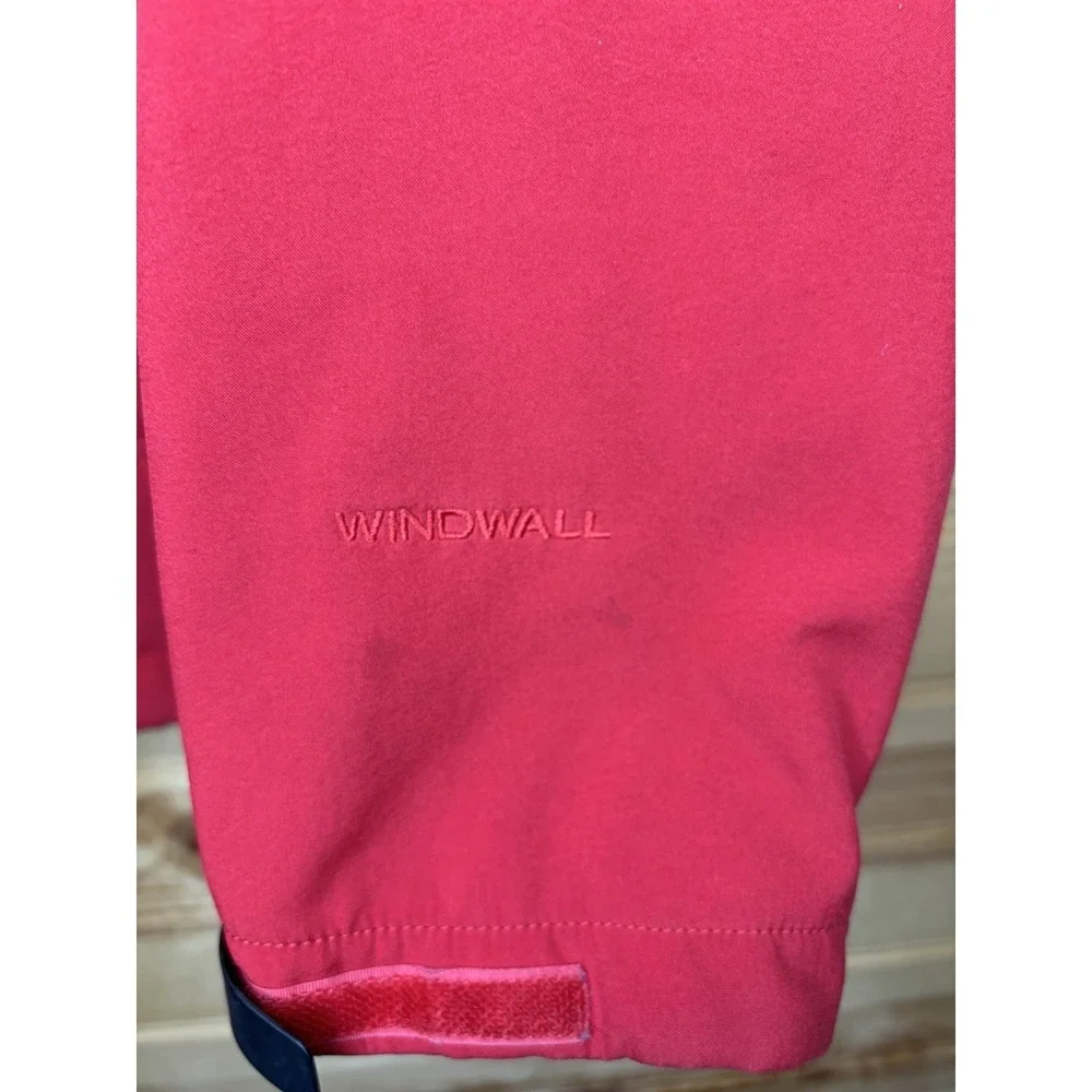 The North Face Shellrock Jacket Men's Medium‎ Red Fleece Lined Windwall Full Zip